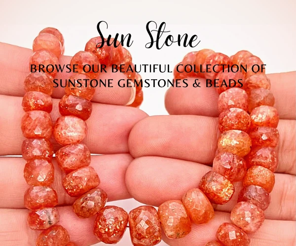 Shop Natural Sun Stone Gemstones & Beads